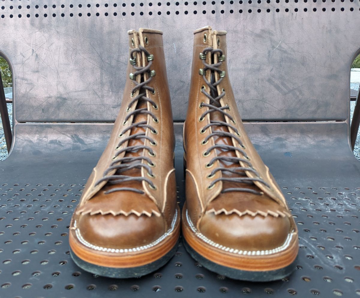 Photo by Marky on November 6, 2023 of the Renav Monkey Boot in Maryam Toscanello Horsebutt.