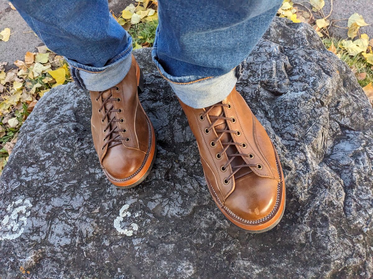Photo by Marky on November 11, 2023 of the Renav Monkey Boot in Maryam Toscanello Horsebutt.