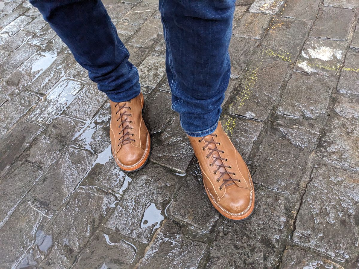Photo by Marky on December 1, 2023 of the Renav Monkey Boot in Maryam Toscanello Horsebutt.