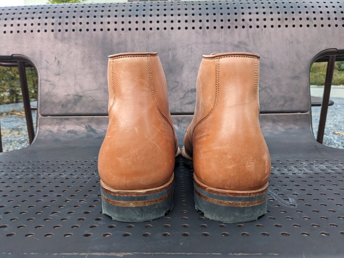 Photo by Marky on November 6, 2023 of the Viberg Service Boot BCT in Maryam Bruciato TPR Horsebutt.