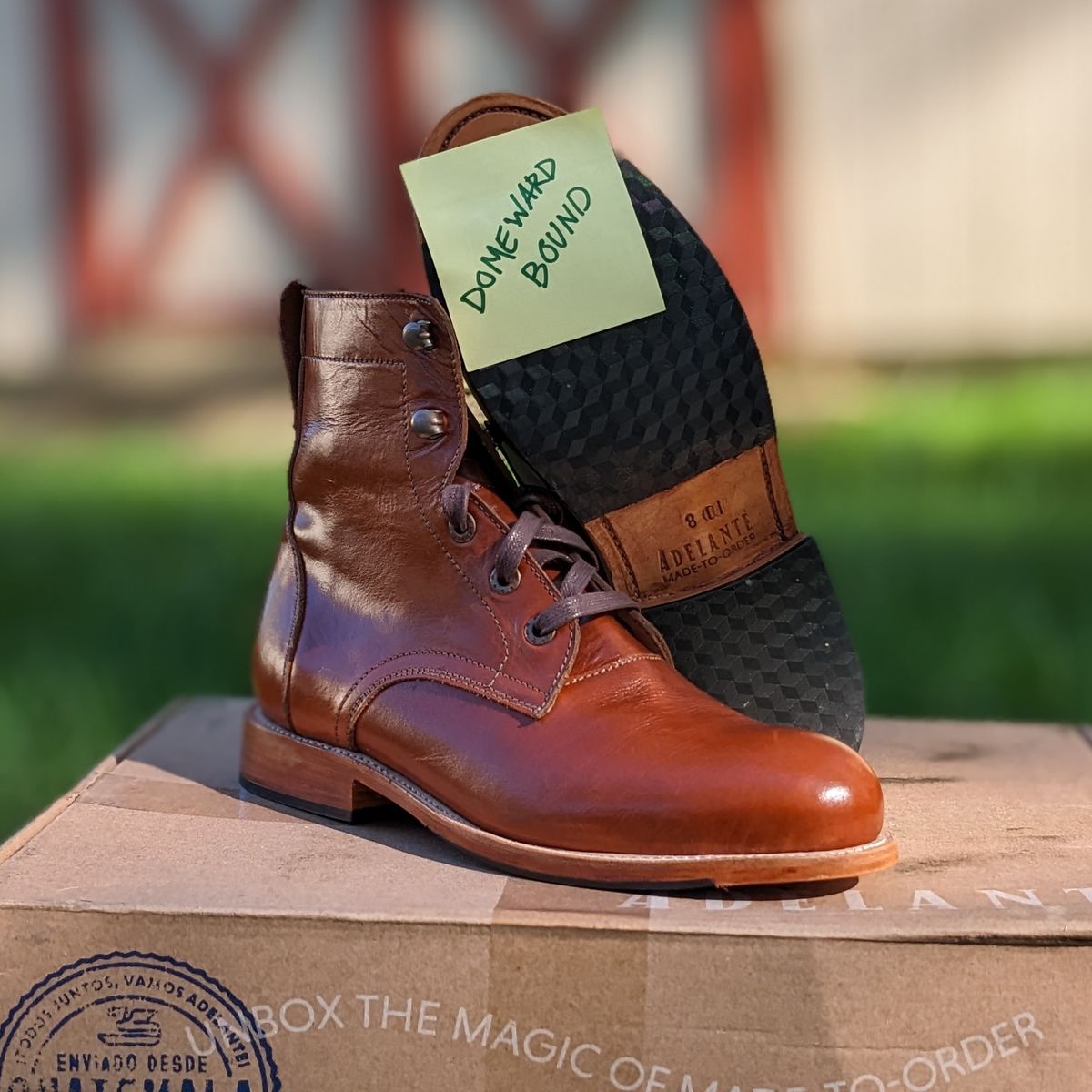 Photo by atgrey on October 1, 2023 of the Adelante The Havana in Chestnut Full Grain.