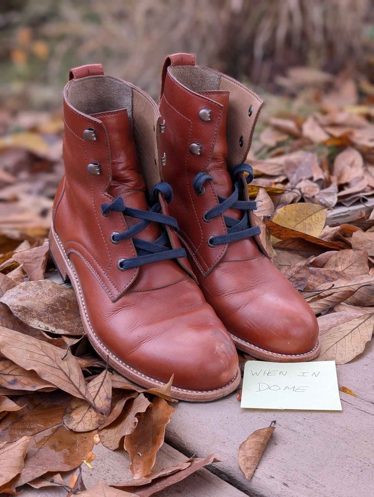 Photo by atgrey on November 1, 2024 of the Adelante The Havana in Chestnut Full Grain.