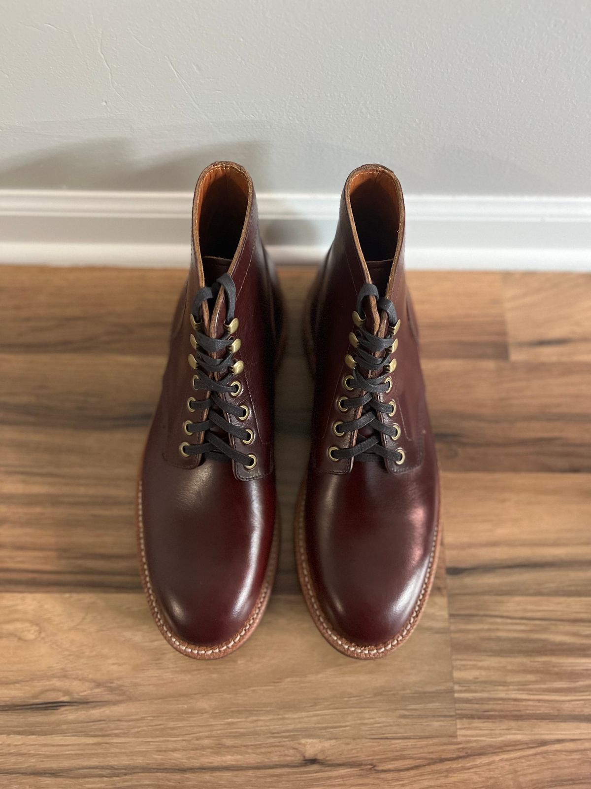 Photo by drew_15 on October 1, 2023 of the Grant Stone Diesel Boot in Horween Color 8 Chromexcel.