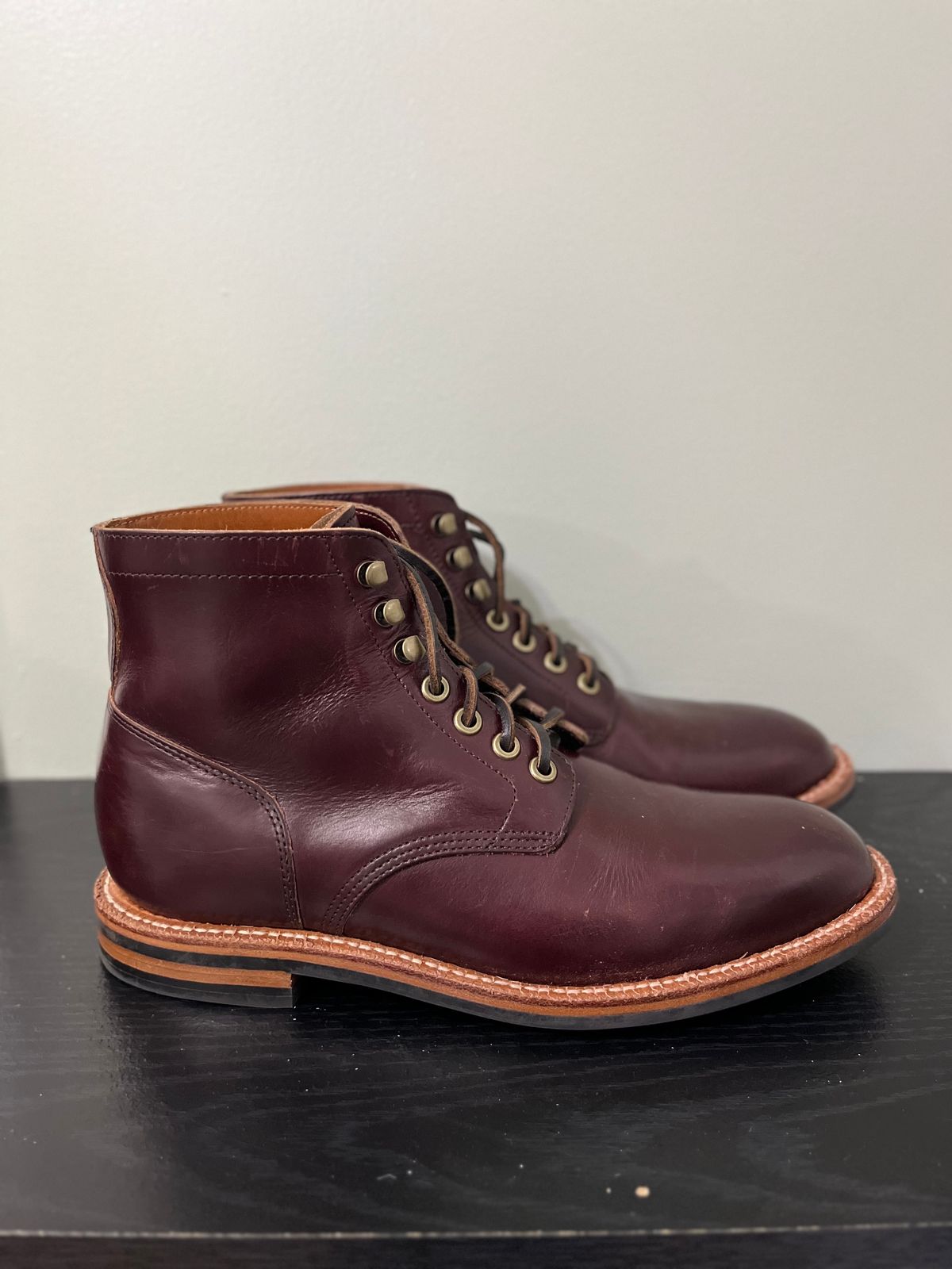 Photo by drew_15 on October 18, 2023 of the Grant Stone Diesel Boot in Horween Color 8 Chromexcel.