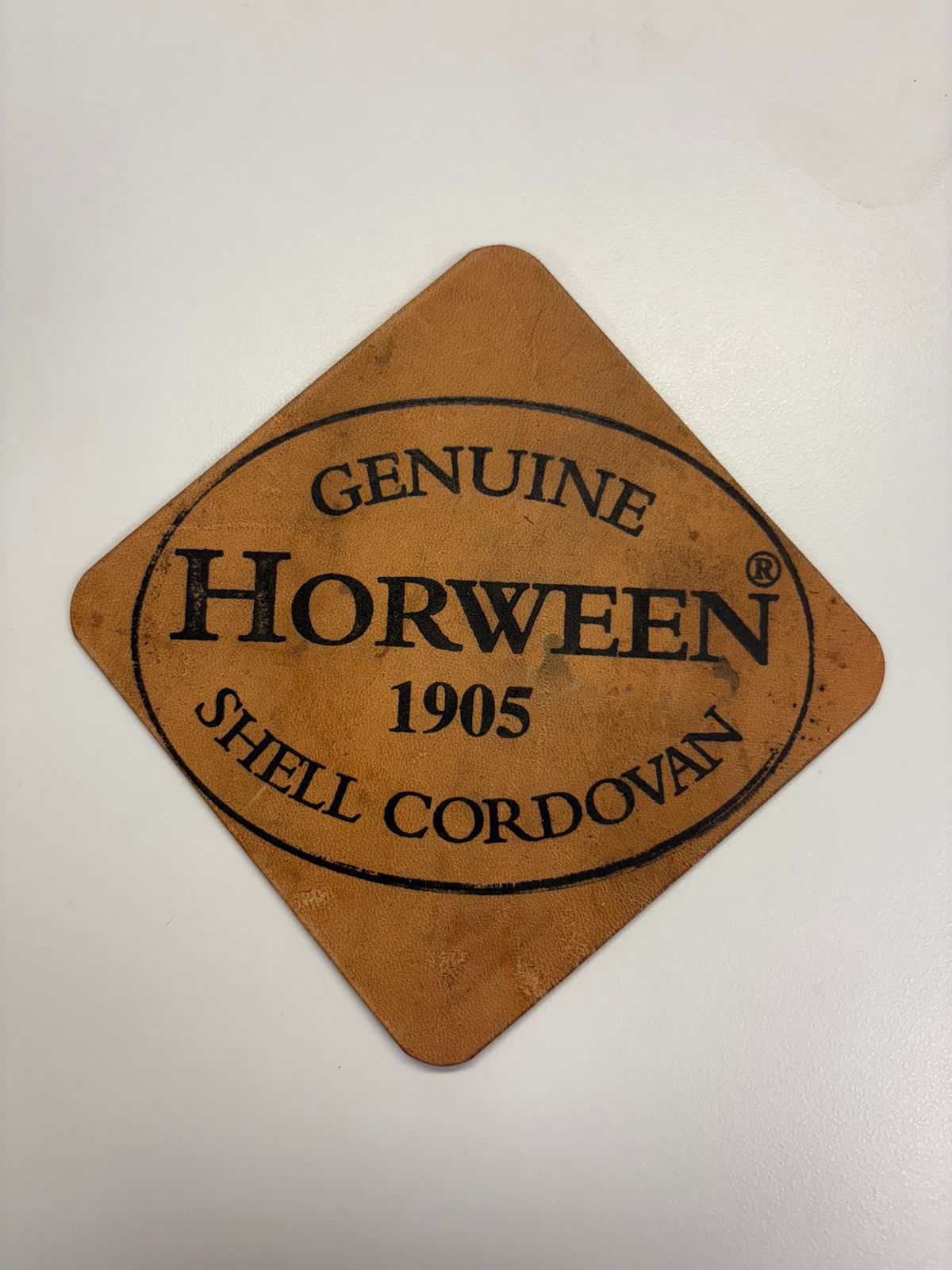 Photo by drew_15 on October 30, 2025 of the Pacific Handmade Coaster in Horween Bourbon Shell Cordovan.