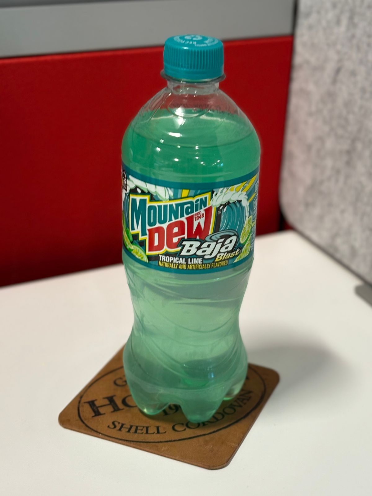 Photo by drew_15 on November 21, 2025 of the Pacific Handmade Coaster in Horween Bourbon Shell Cordovan.