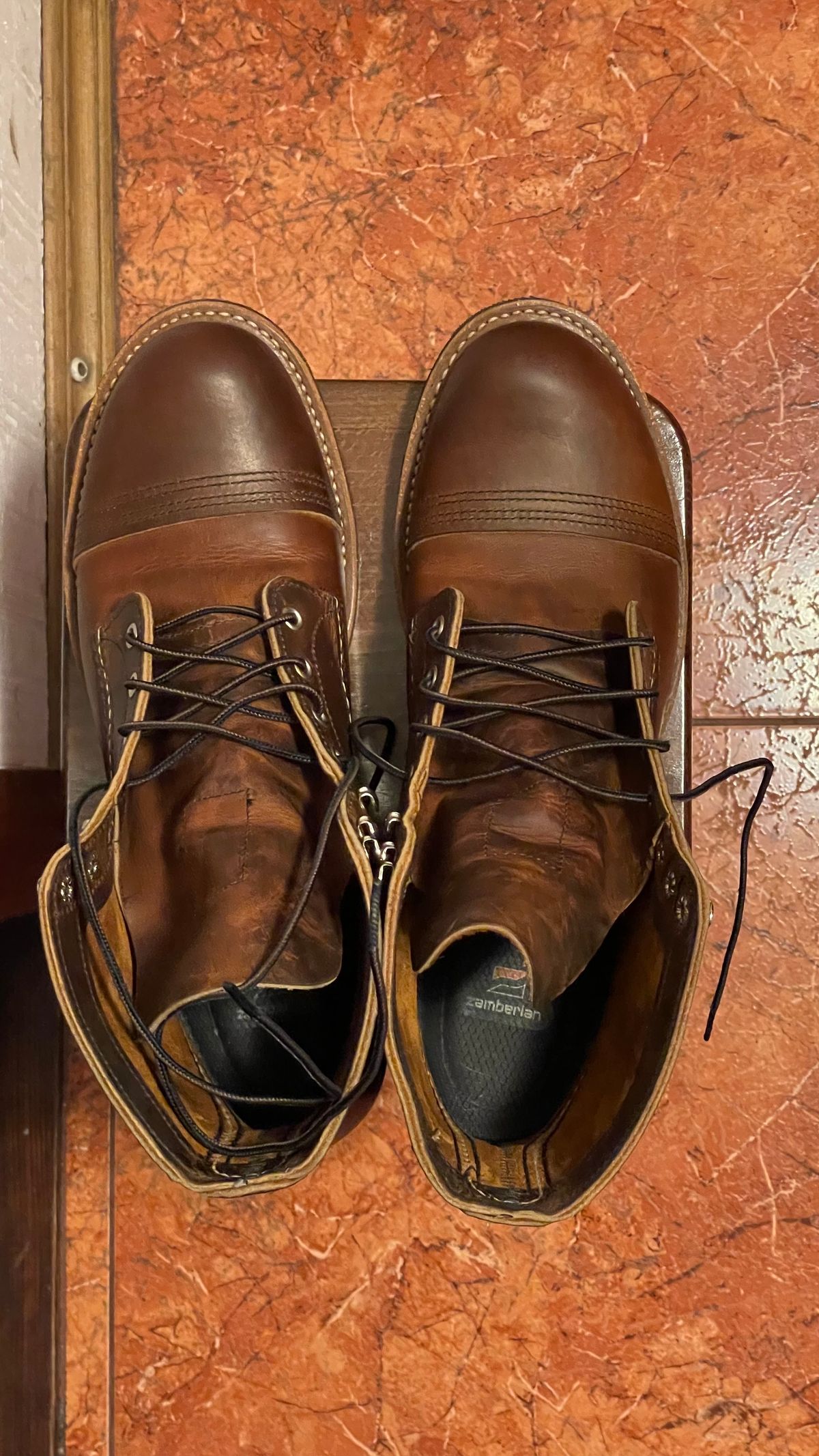 Photo by Rain.Dog on February 5, 2023 of the Red Wing Iron Ranger in S.B. Foot Copper Rough and Tough.