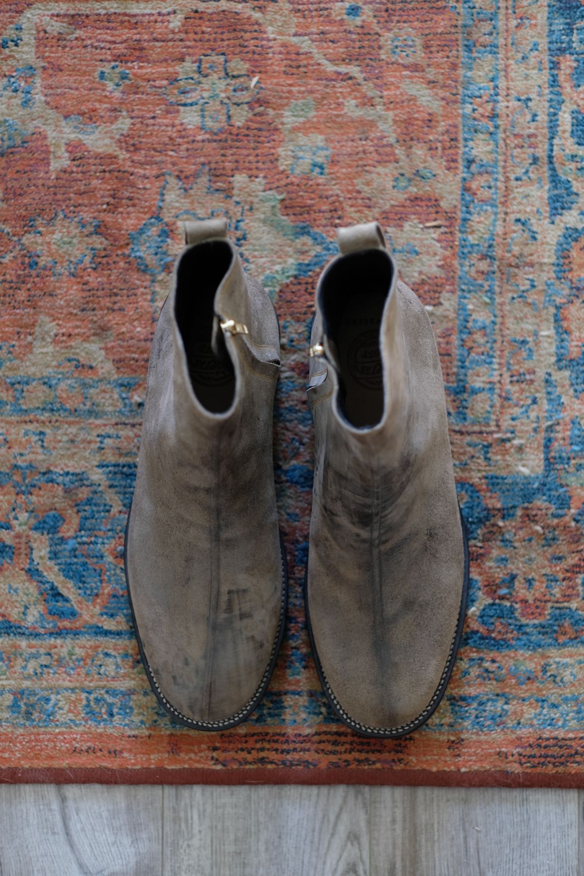 Photo by thepatinaarena on October 1, 2025 of the Fortis Boots Antasena in Maryam Reverse Asphalto.