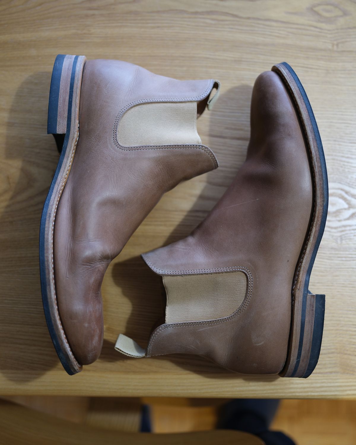 Photo by thepatinaarena on December 3, 2023 of the Viberg Chelsea in Maryam Fango Vitello Calf.