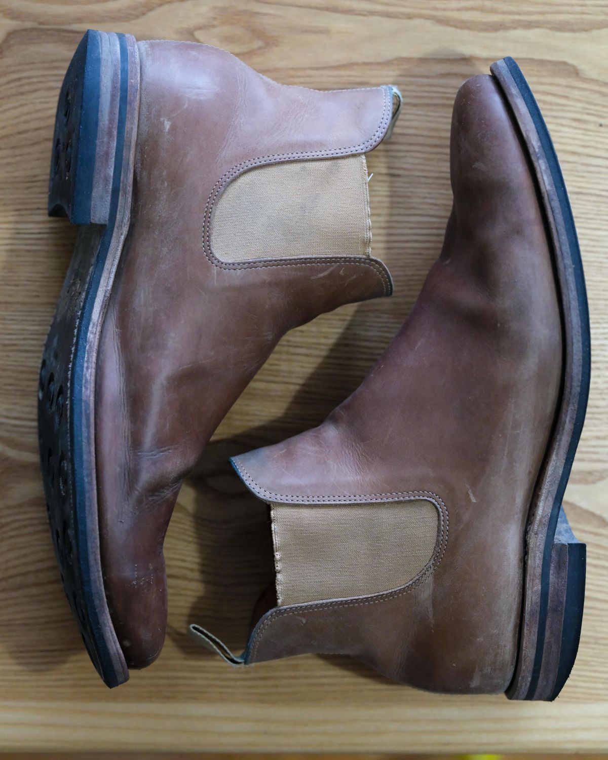 Photo by thepatinaarena on February 1, 2024 of the Viberg Chelsea in Maryam Fango Vitello Calf.