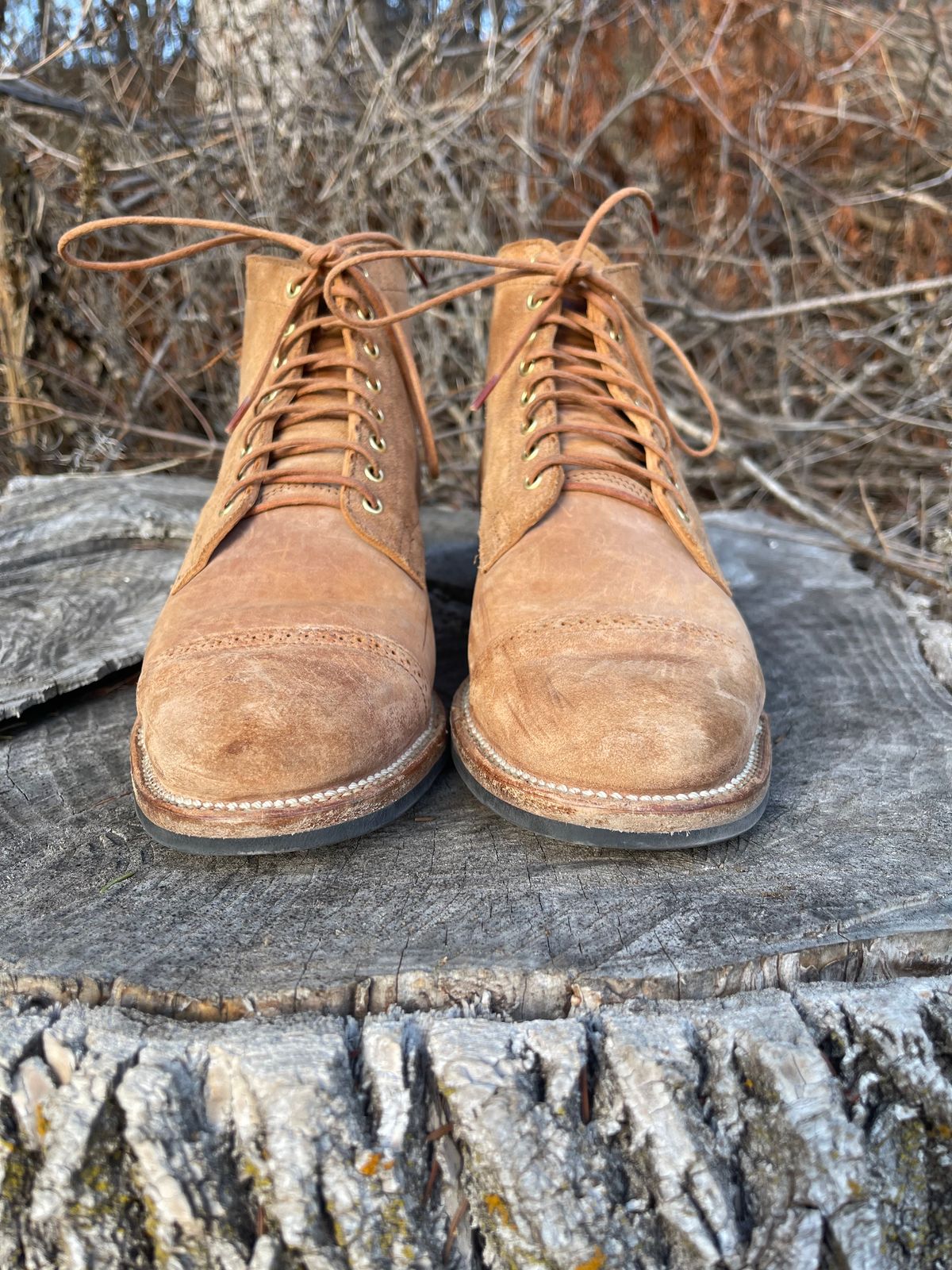 Photo by HonestHunter on January 27, 2025 of the Viberg Service Boot BCT in Maryam 1060 Revescio Sego Horsebutt.