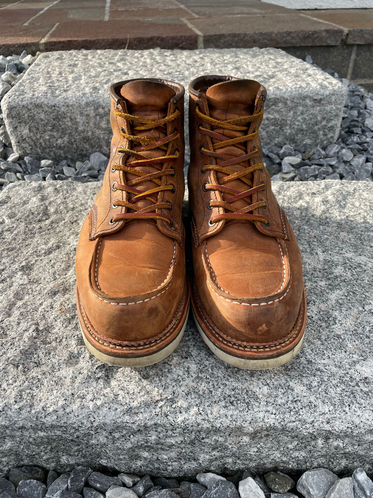 Photo by DRVX on November 5, 2022 of the Red Wing 6-Inch Classic Moc in S.B. Foot Copper Rough and Tough.