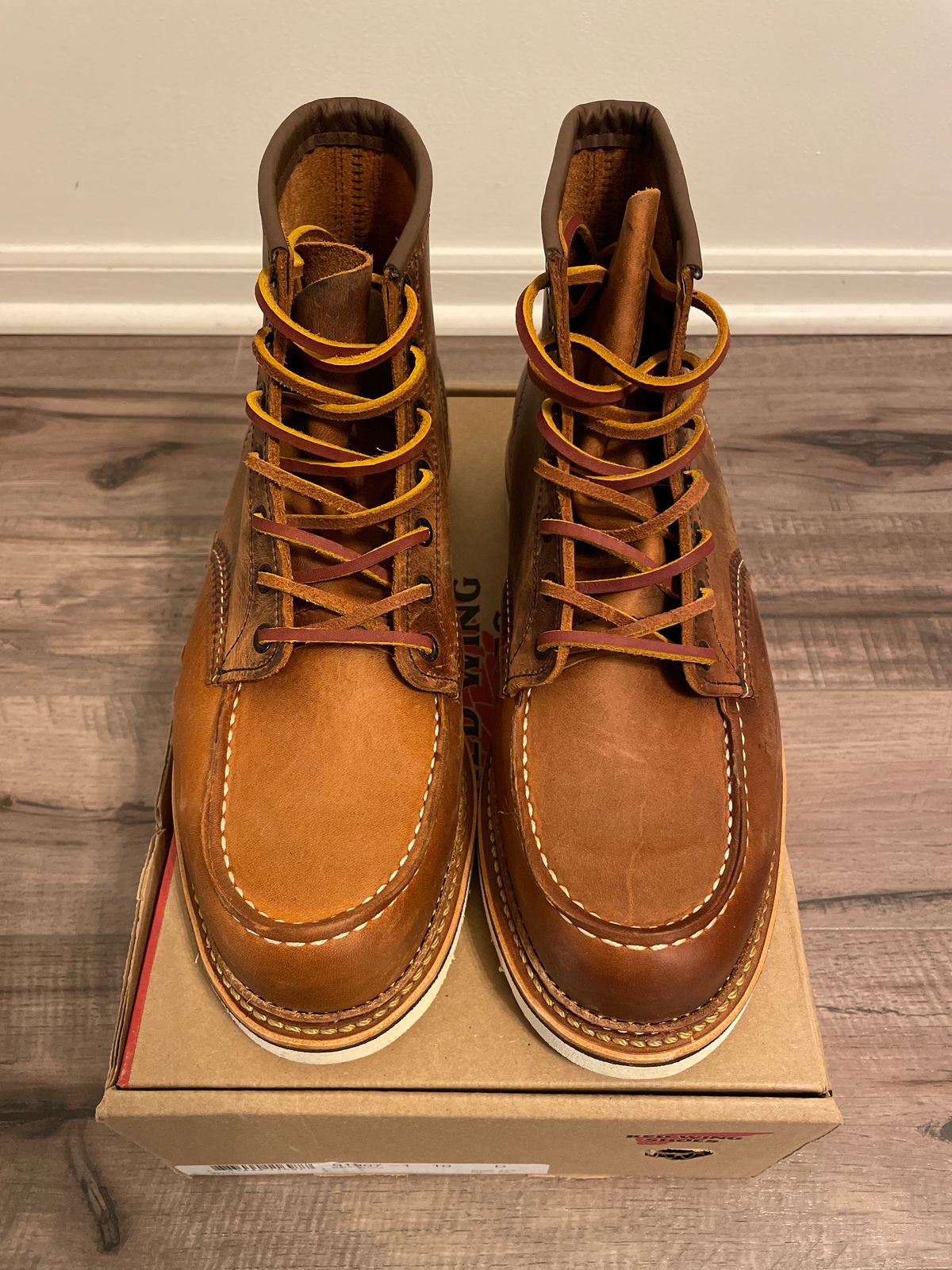 Photo by DRVX on September 22, 2022 of the Red Wing 6-Inch Classic Moc in S.B. Foot Copper Rough and Tough.