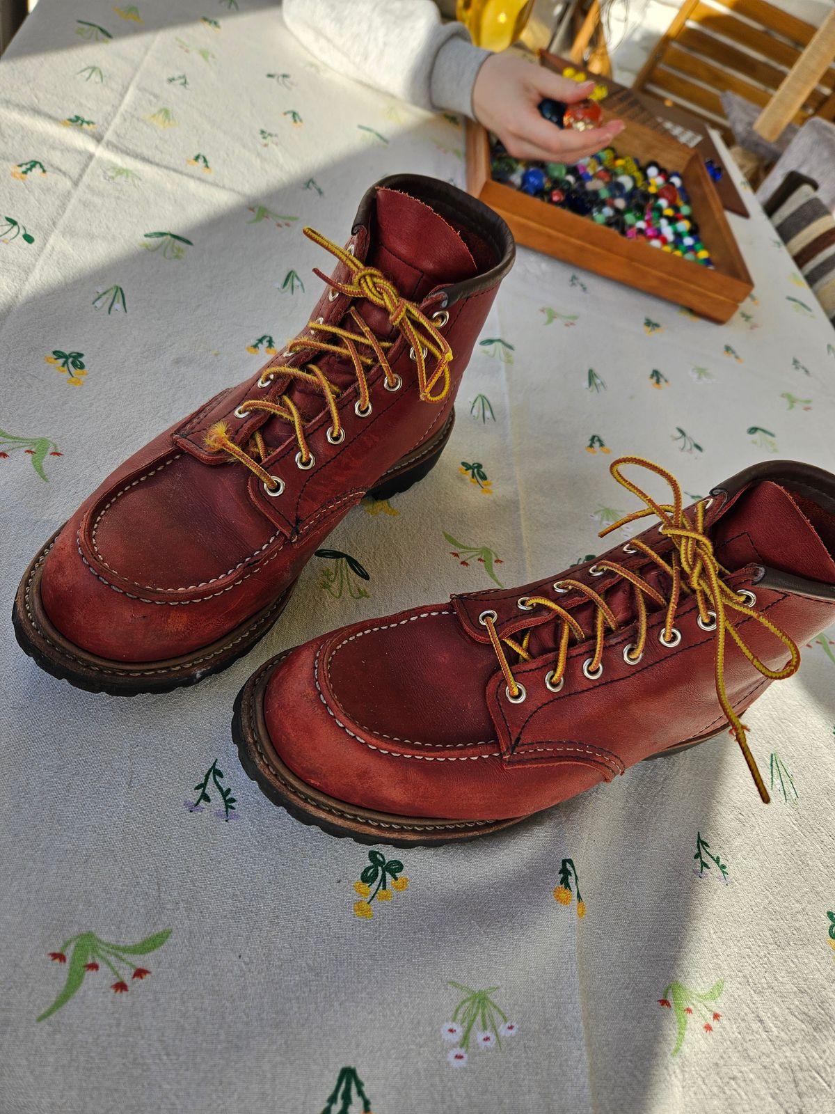 Photo by bastan on April 1, 2025 of the Red Wing 6-Inch Classic Moc in S.B. Foot Oro-Russet Portage.