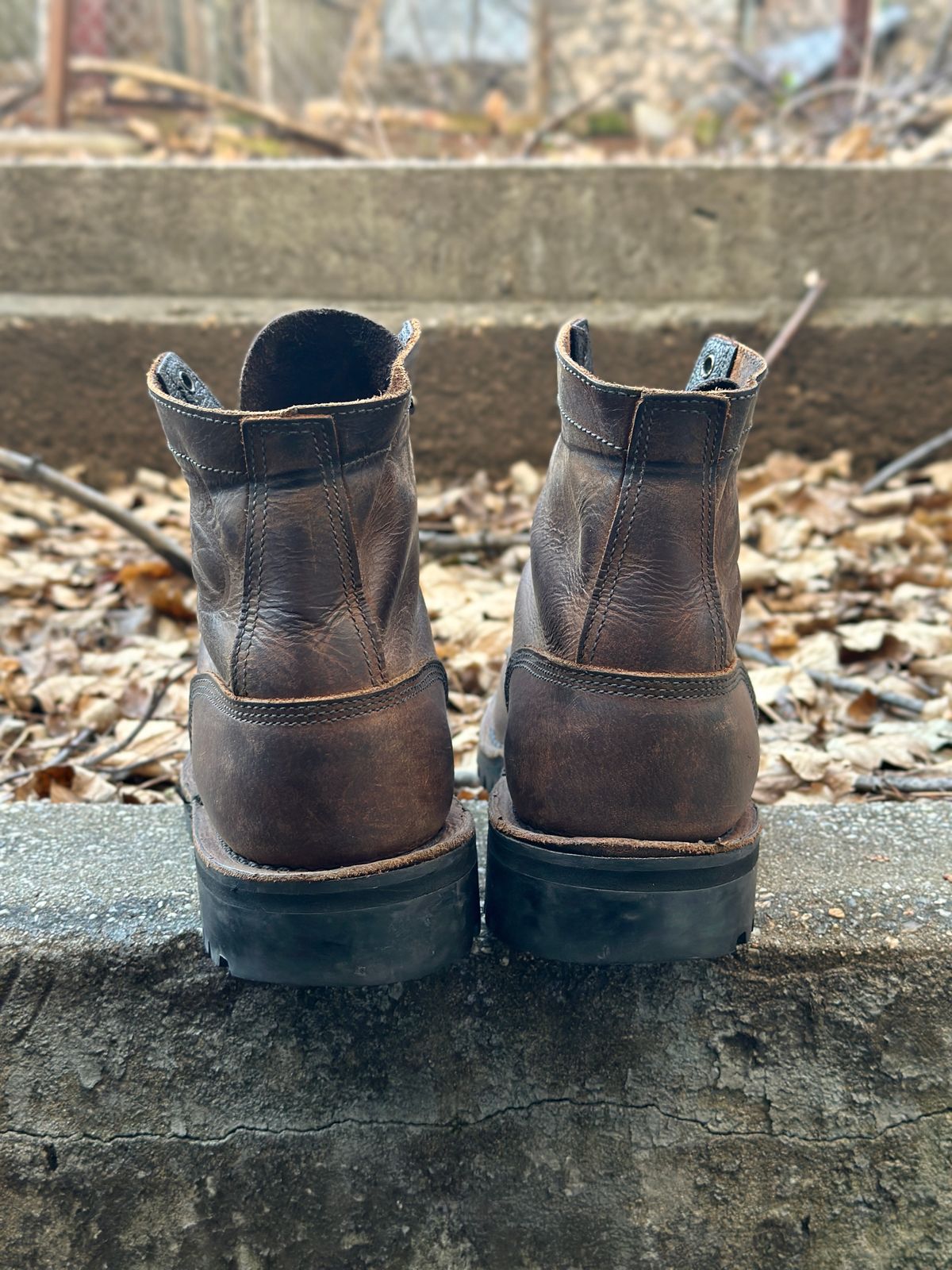 Photo by gabriel18 on January 5, 2024 of the JK Boots 300X in Seidel Brown Oil Tan.