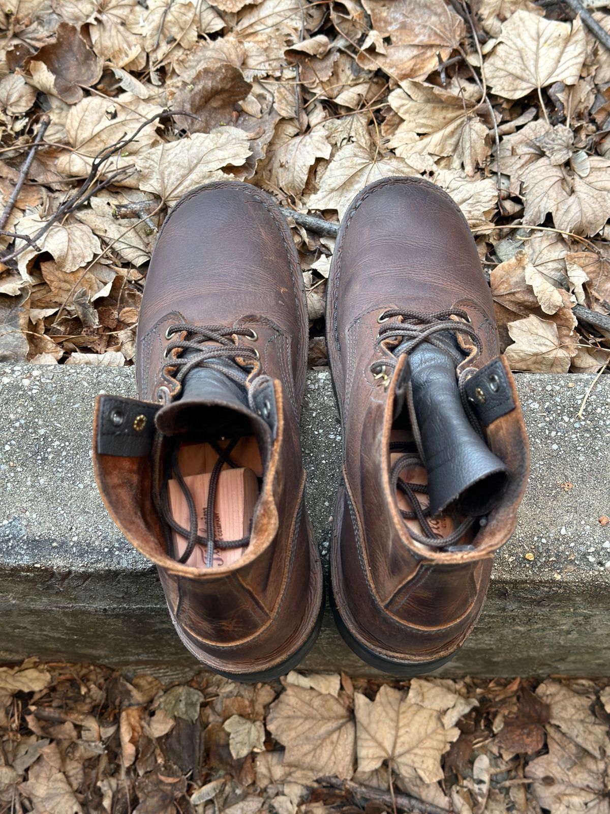 Photo by gabriel18 on January 5, 2024 of the JK Boots 300X in Seidel Brown Oil Tan.