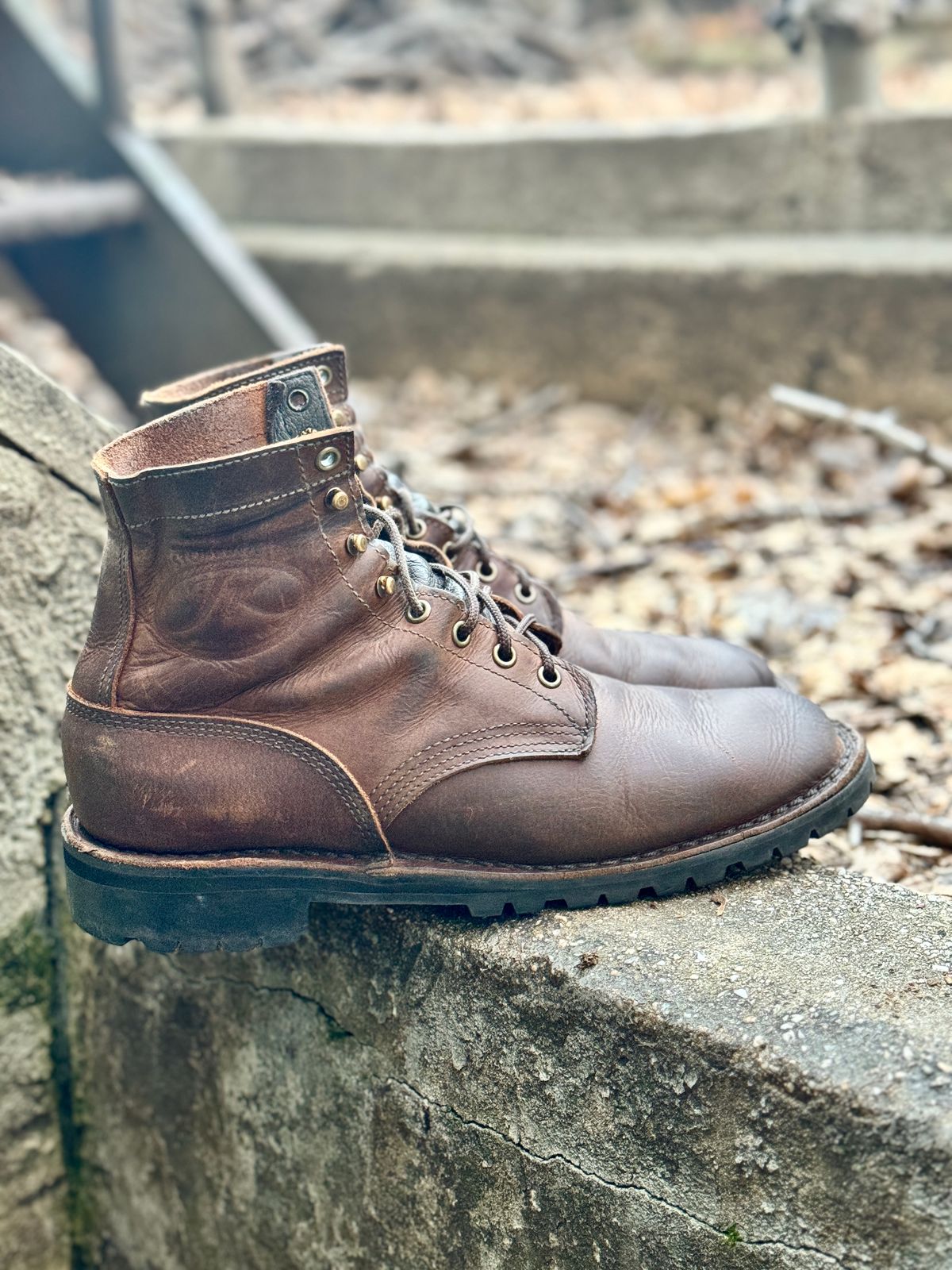 Photo by gabriel18 on February 5, 2024 of the JK Boots 300X in Seidel Brown Oil Tan.