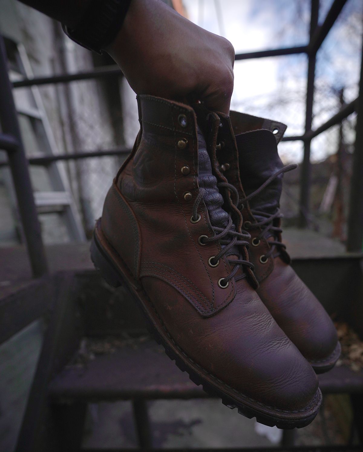 Photo by gabriel18 on April 5, 2024 of the JK Boots 300X in Seidel Brown Oil Tan.