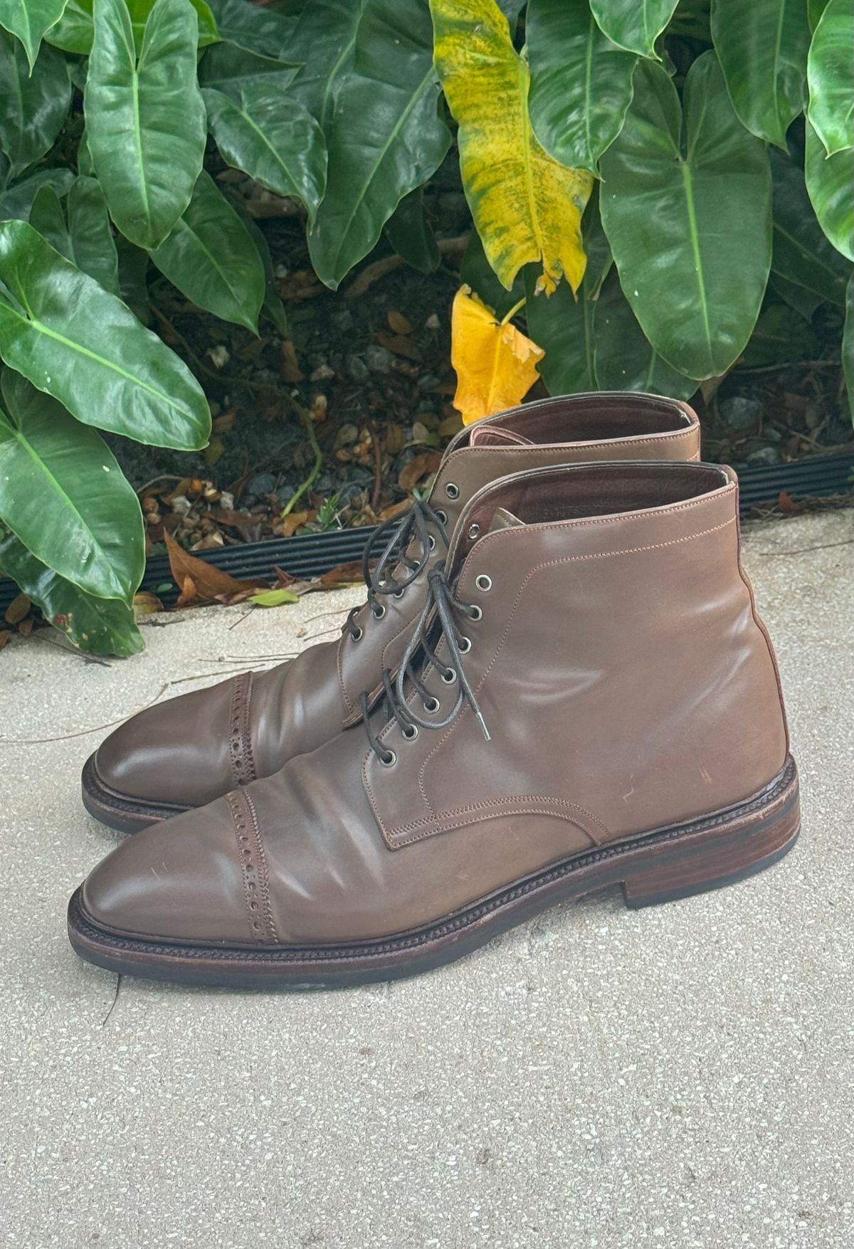 Photo by miamisoledoc on November 4, 2023 of the Carmina Work Boots 861 in Unknown Leather.