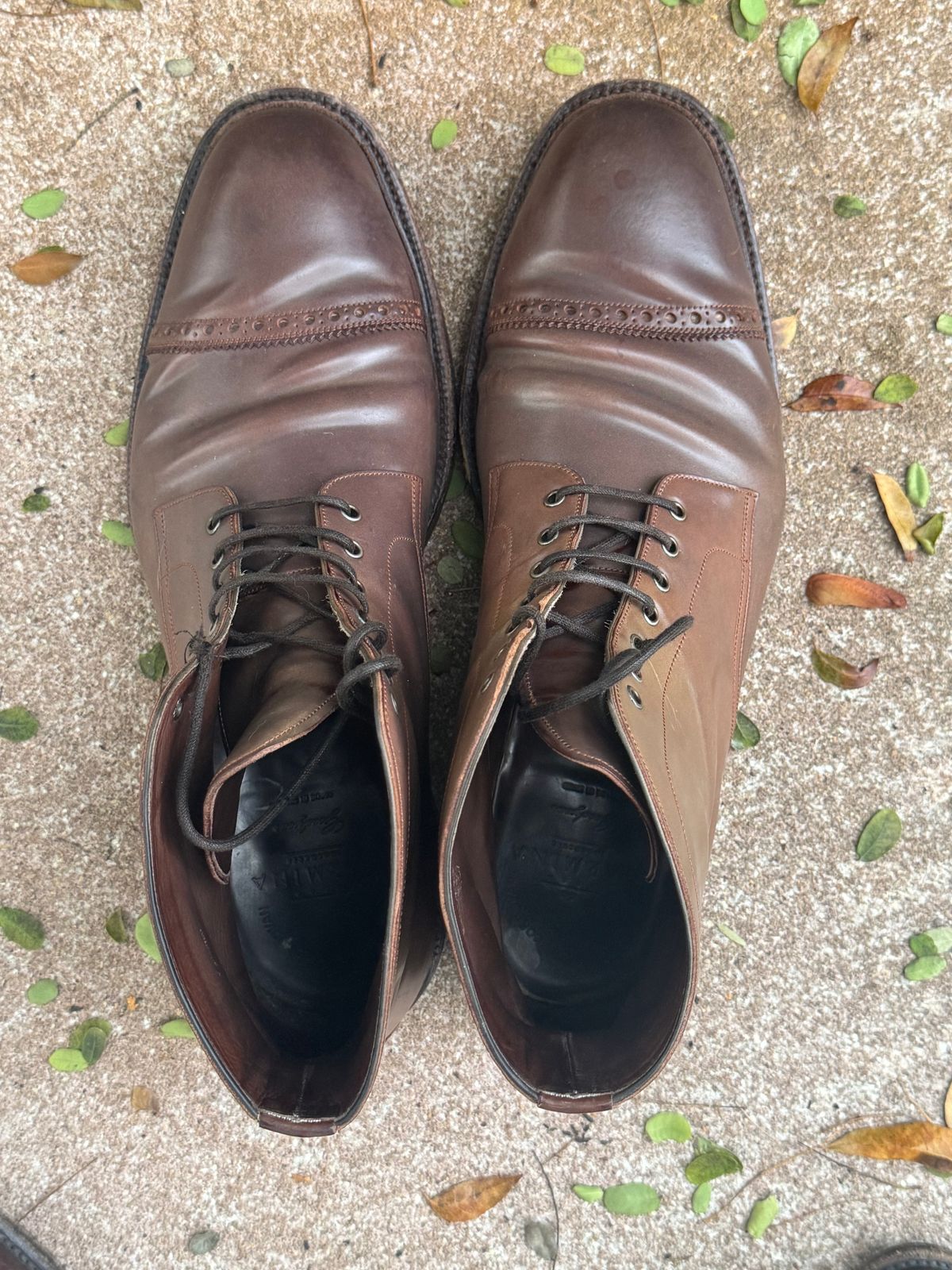 Photo by miamisoledoc on January 4, 2024 of the Carmina Work Boots 861 in Unknown Leather.