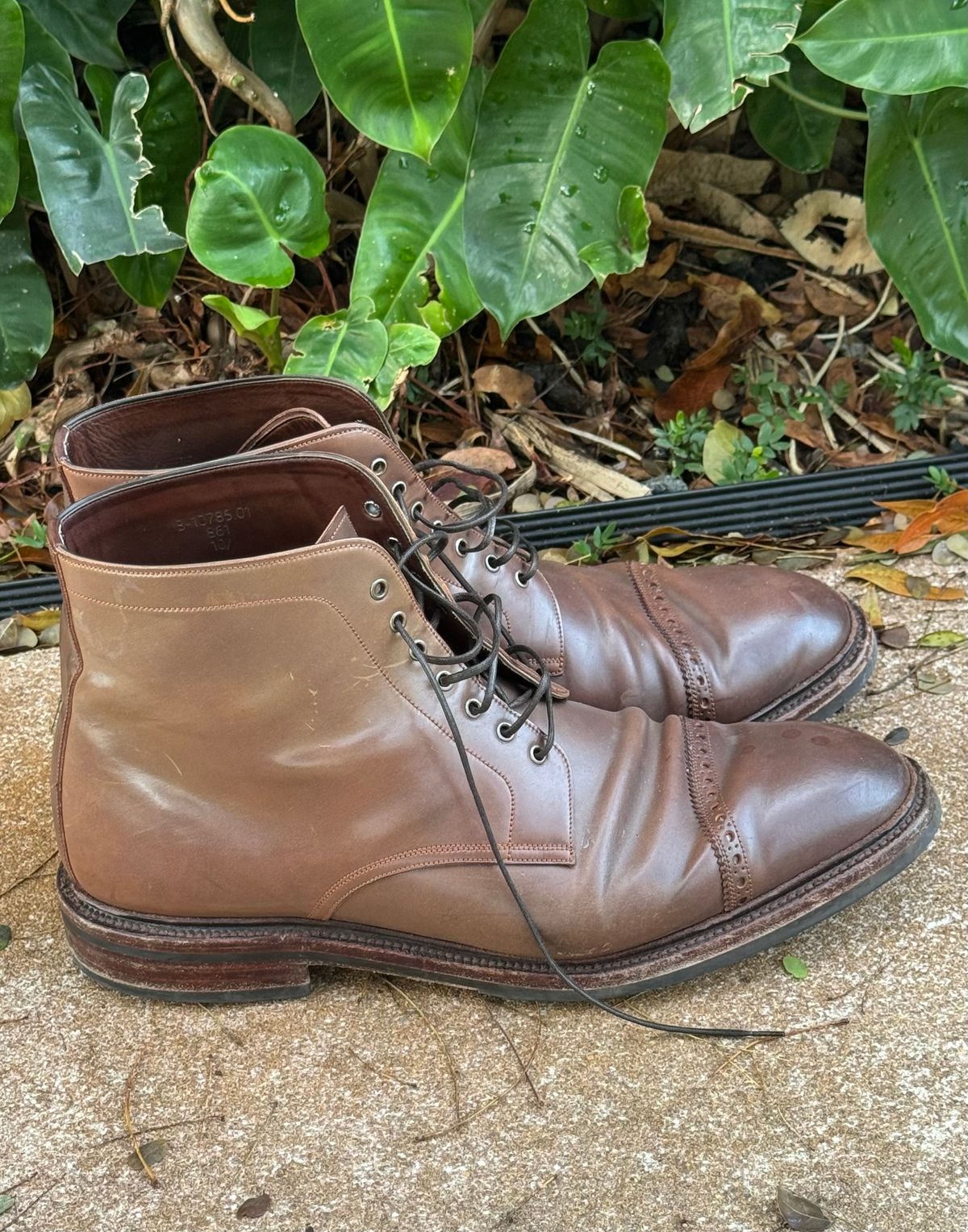 Photo by miamisoledoc on February 4, 2024 of the Carmina Work Boots 861 in Unknown Leather.