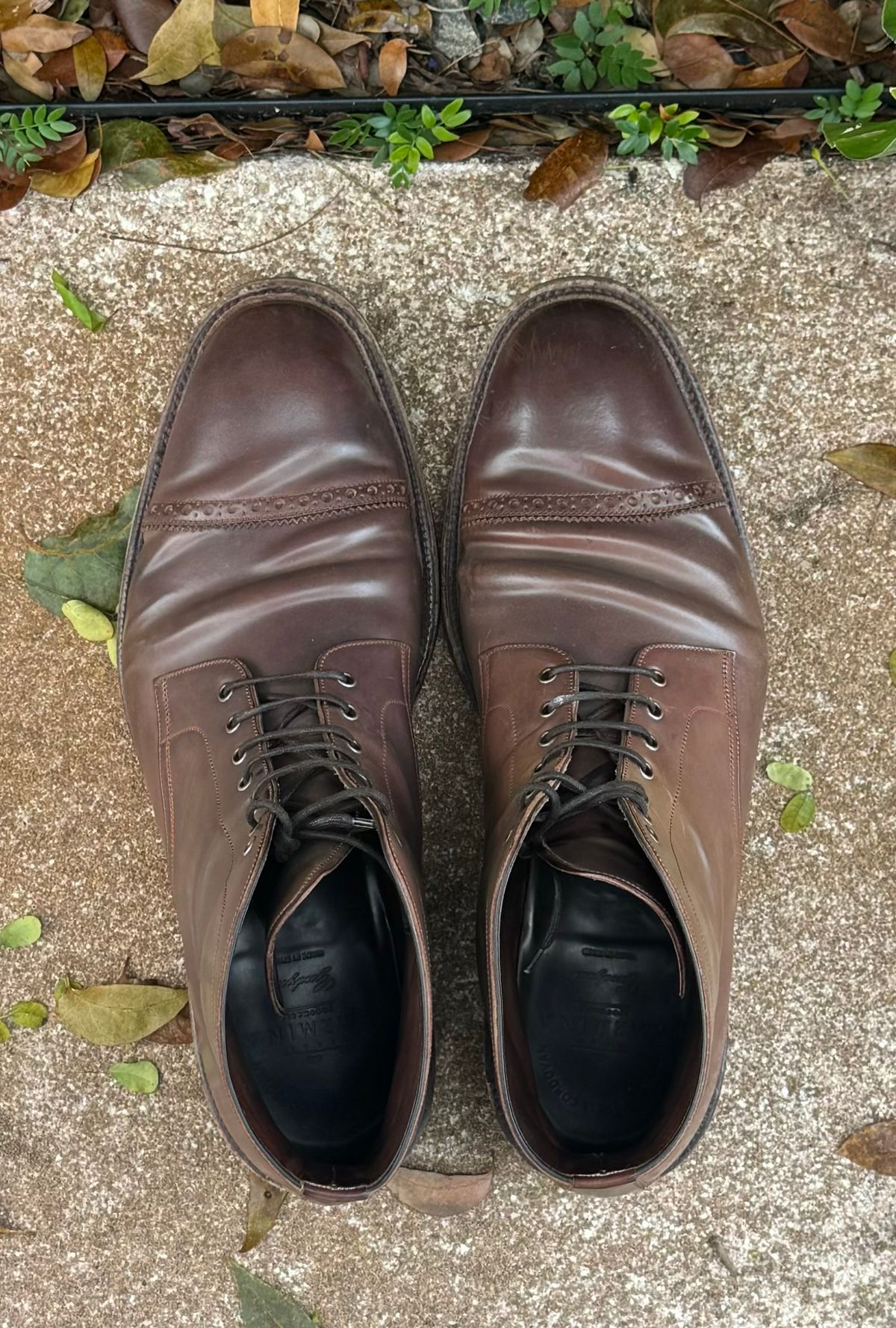 Photo by miamisoledoc on April 6, 2024 of the Carmina Work Boots 861 in Unknown Leather.