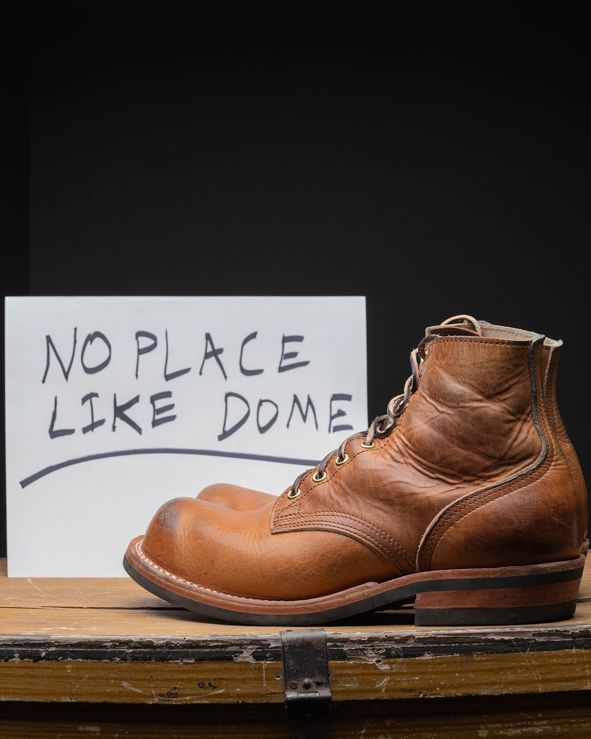 Photo by BigDudeInDenim on November 3, 2022 of the Nicks Prospector in Horween Natural Dublin.