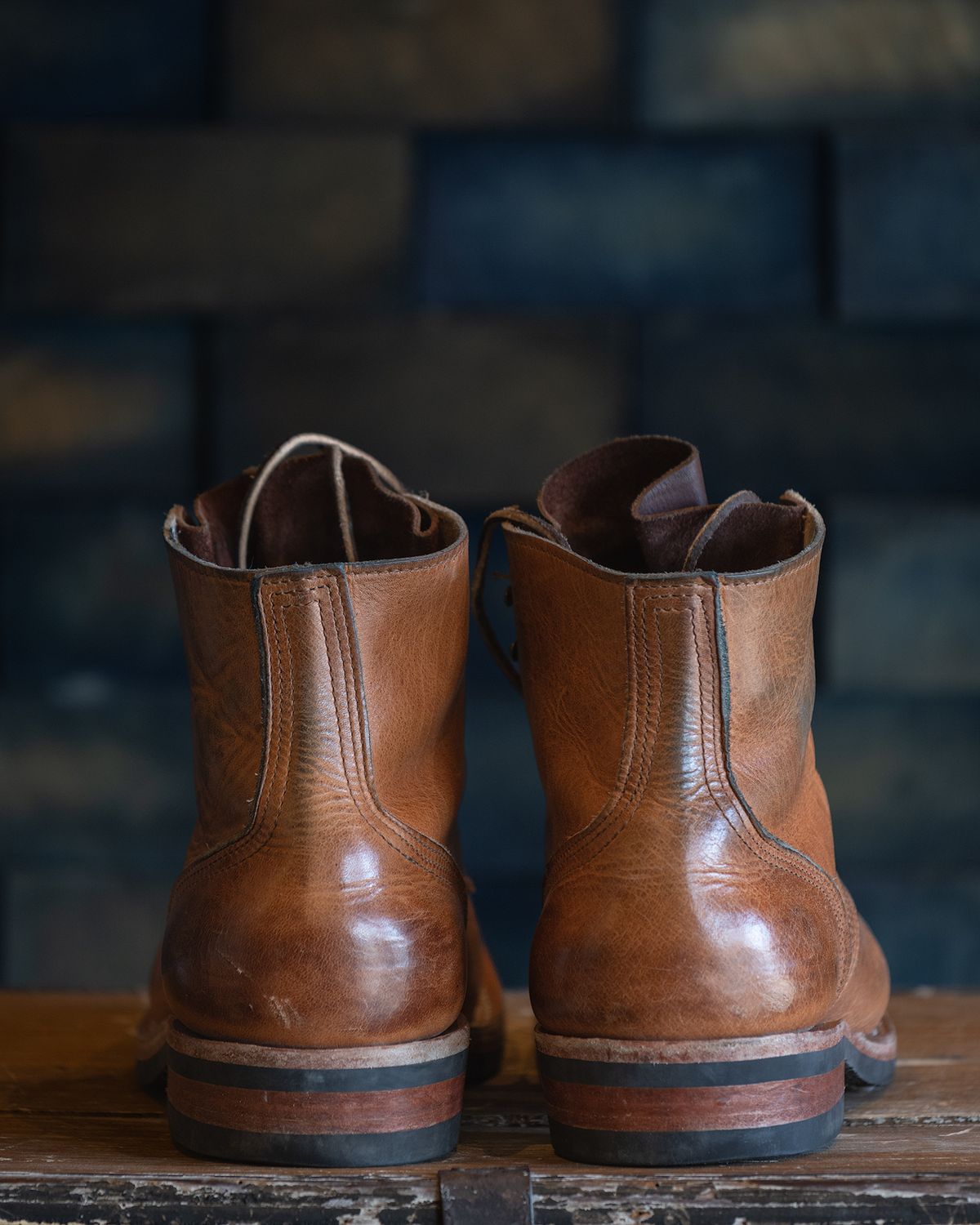 Photo by BigDudeInDenim on December 4, 2022 of the Nicks Prospector in Horween Natural Dublin.