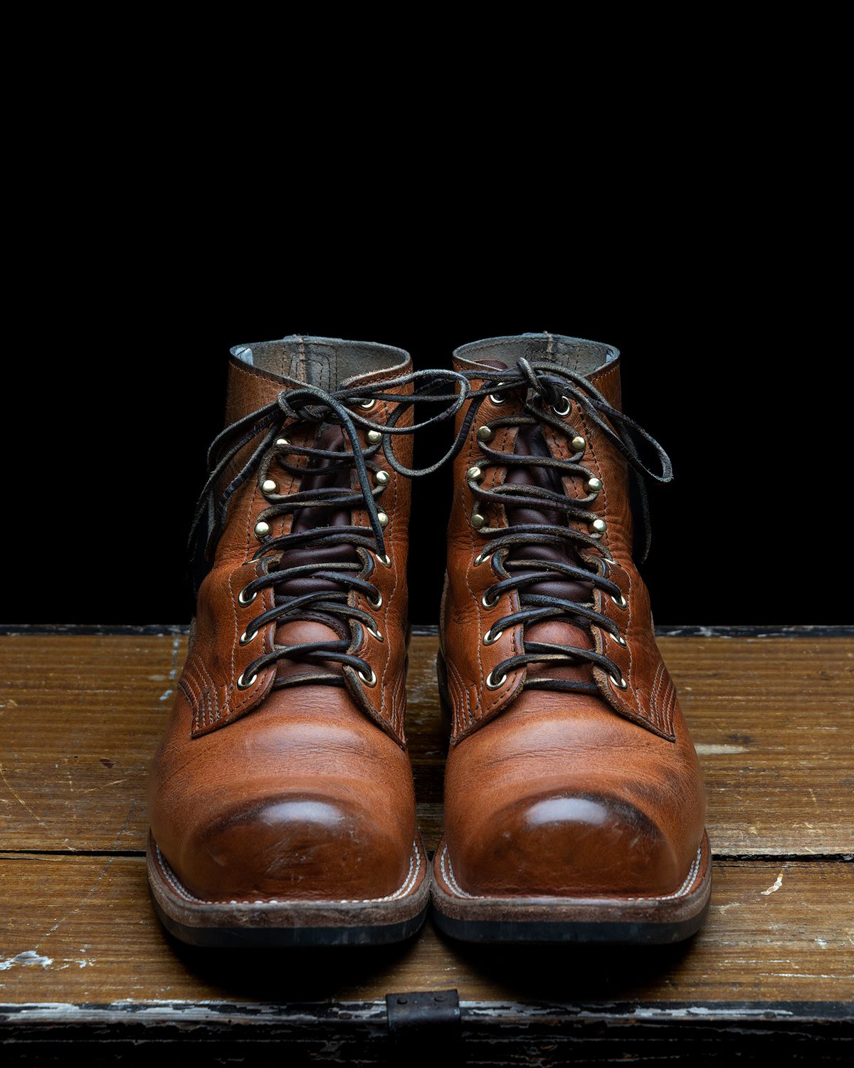 Photo by BigDudeInDenim on March 5, 2023 of the Nicks Prospector in Horween Natural Dublin.