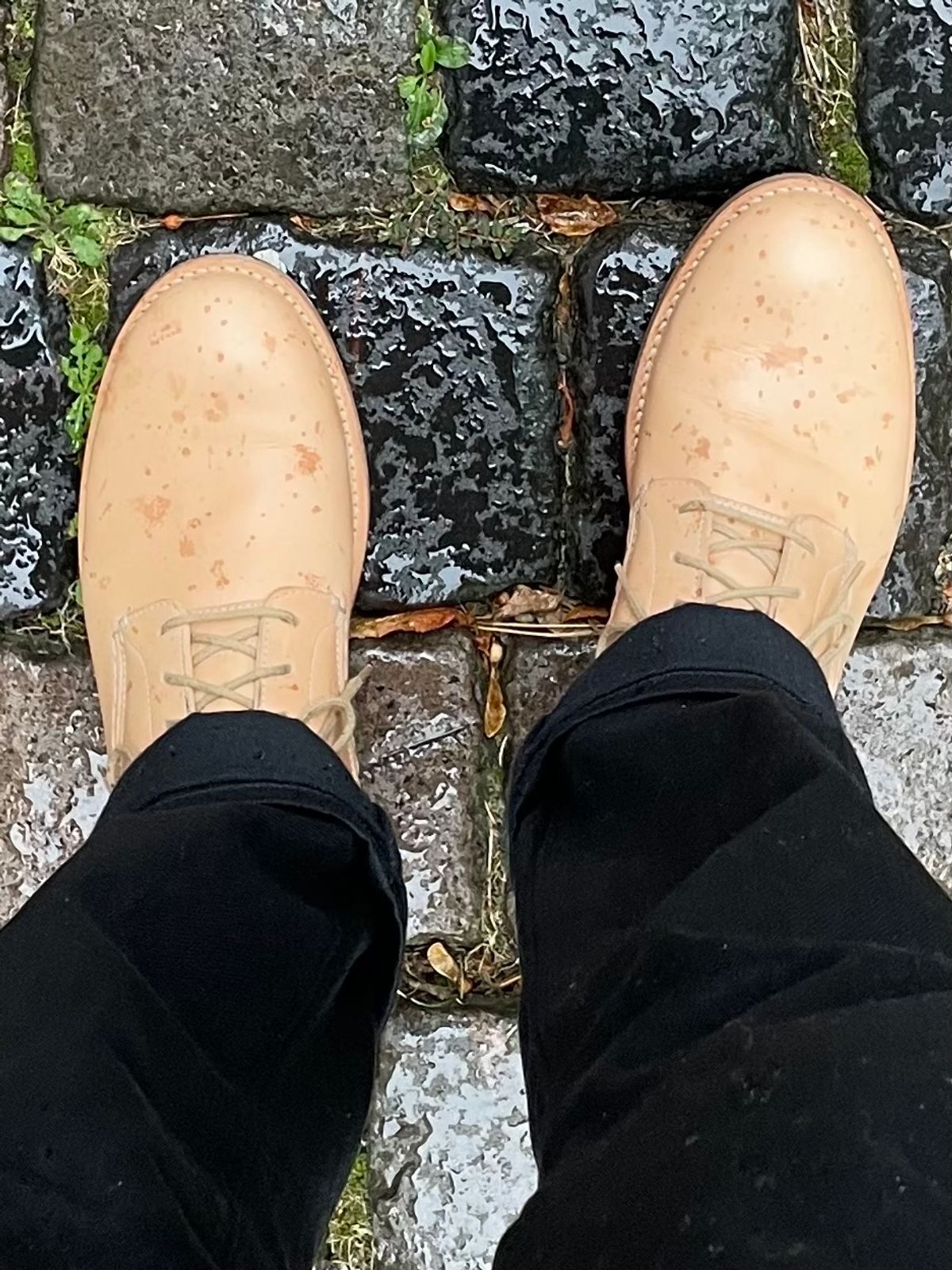 Photo by TheIncomer on October 23, 2023 of the Butts and Shoulders The Classic Boots in Natural Leather.