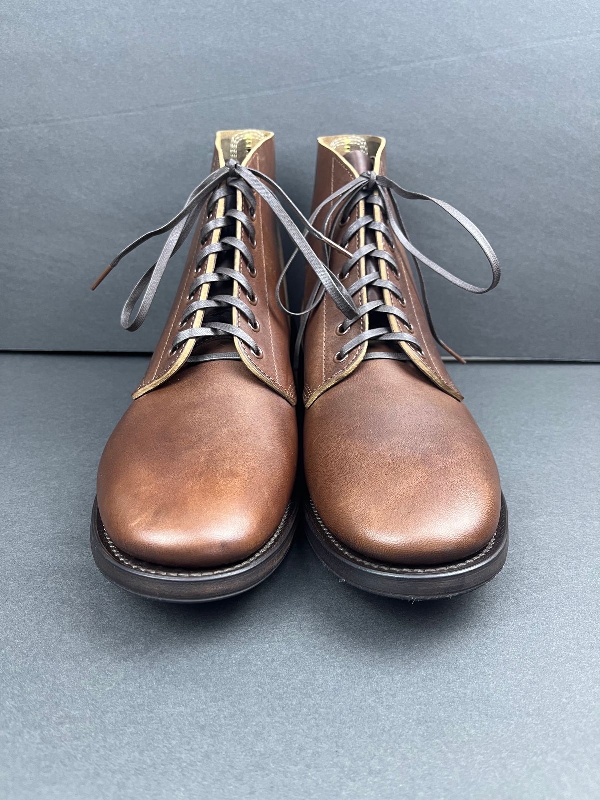 Photo by udi on October 4, 2023 of the SKOOB M-43 Service Shoes in Brown Italian Horsebutt.