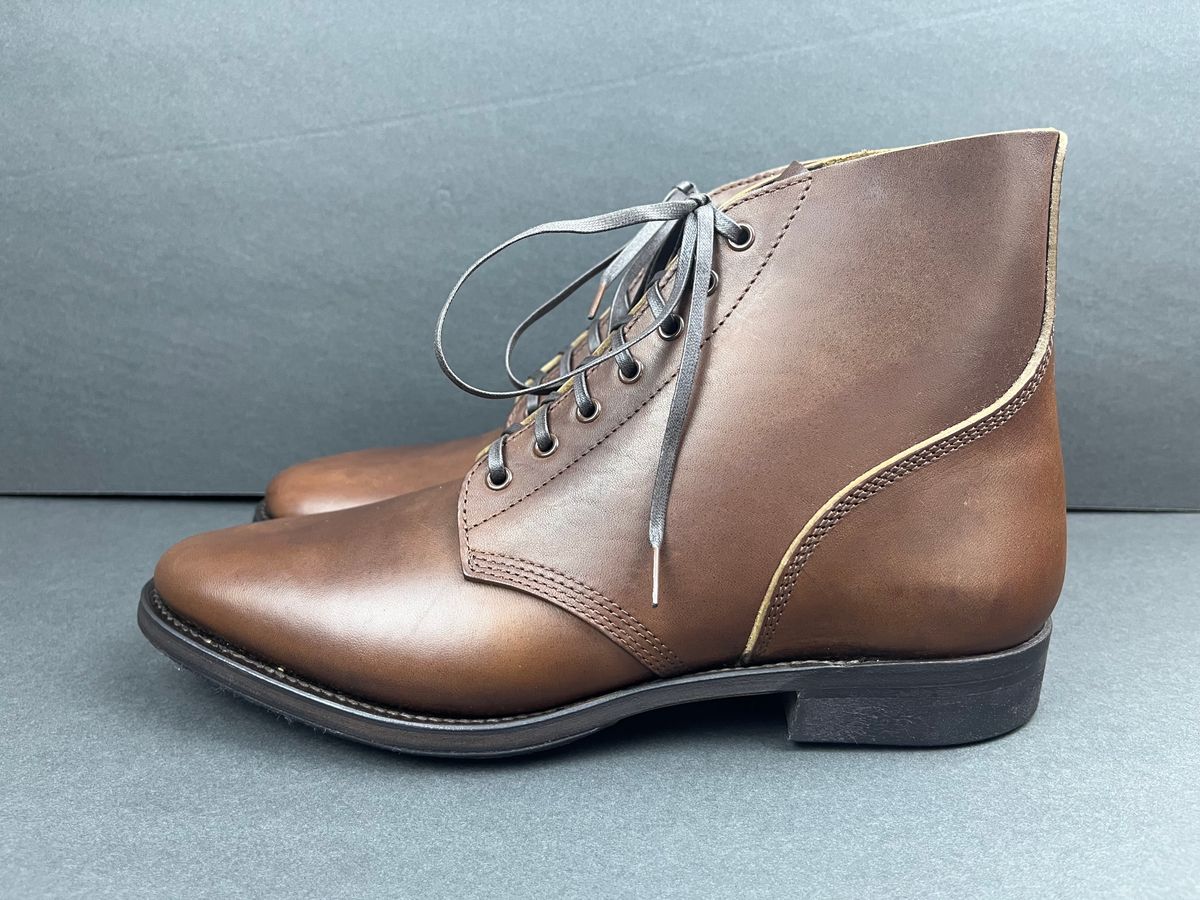 Photo by udi on October 4, 2023 of the SKOOB M-43 Service Shoes in Brown Italian Horsebutt.