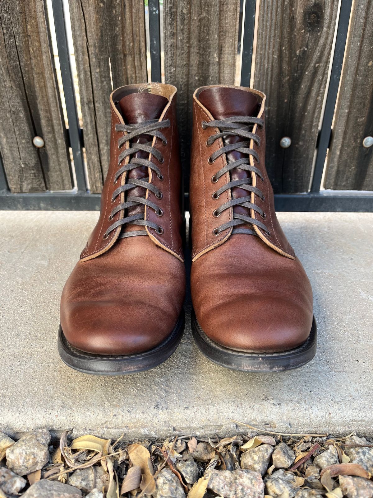 Photo by udi on November 3, 2023 of the SKOOB M-43 Service Shoes in Brown Italian Horsebutt.