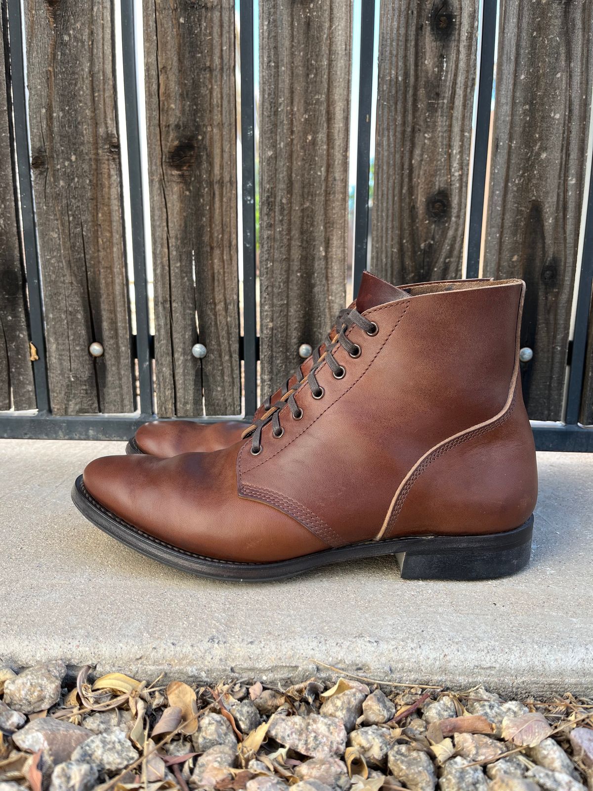 Photo by udi on November 3, 2023 of the SKOOB M-43 Service Shoes in Brown Italian Horsebutt.