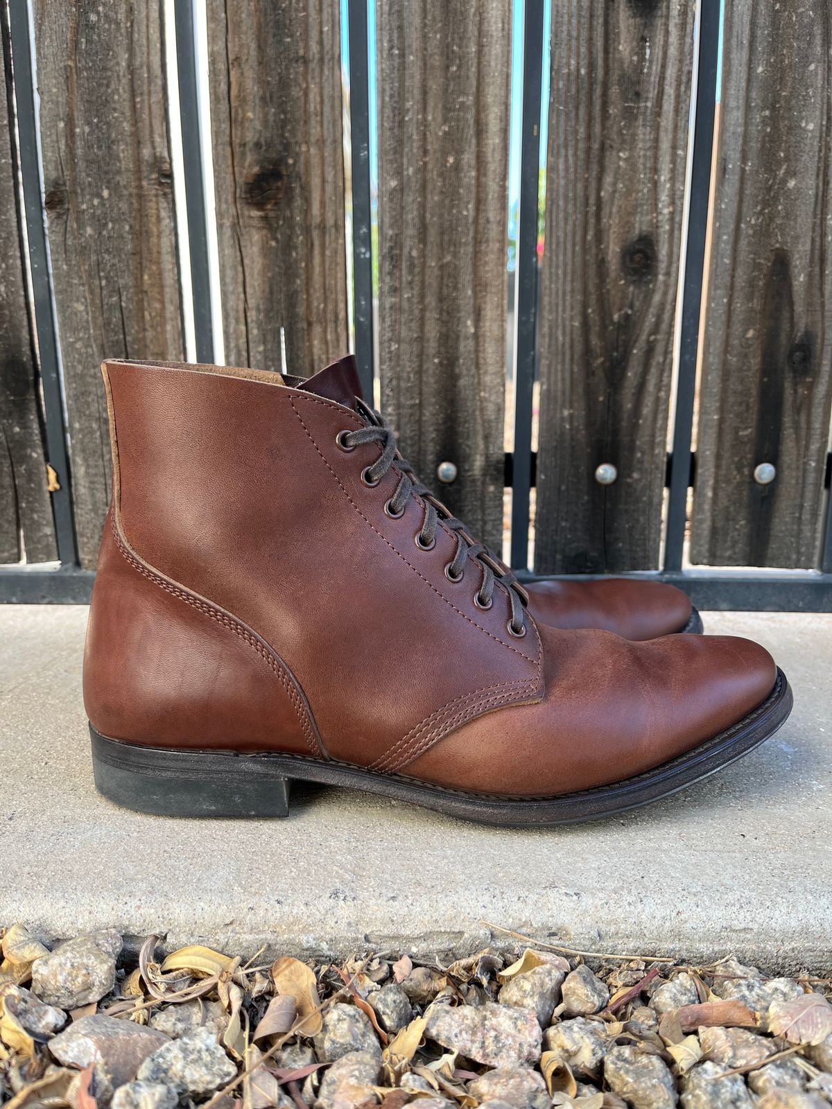 Photo by udi on November 3, 2023 of the SKOOB M-43 Service Shoes in Brown Italian Horsebutt.