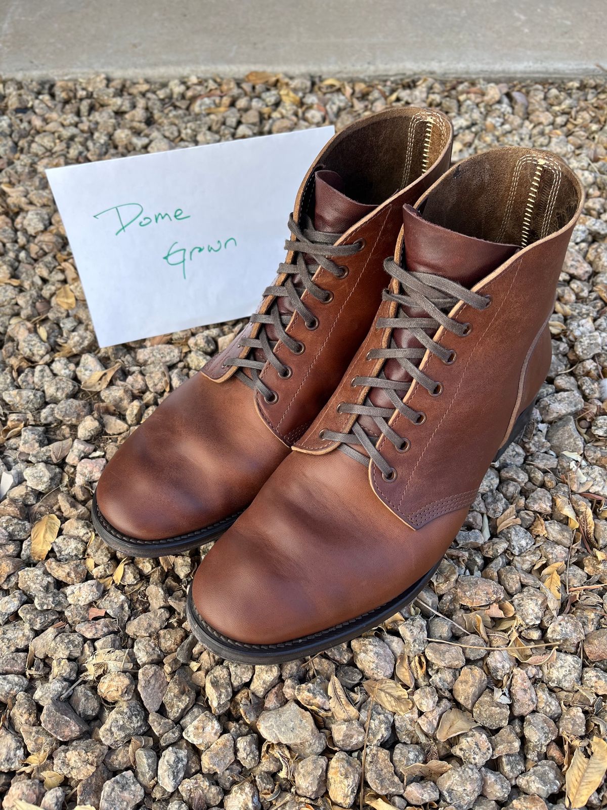 Photo by udi on November 3, 2023 of the SKOOB M-43 Service Shoes in Brown Italian Horsebutt.