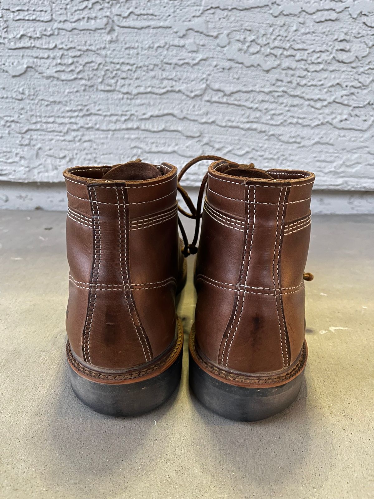 Photo by udi on March 6, 2025 of the Thorogood 1892 Portage in Horween Natural Chromexcel.