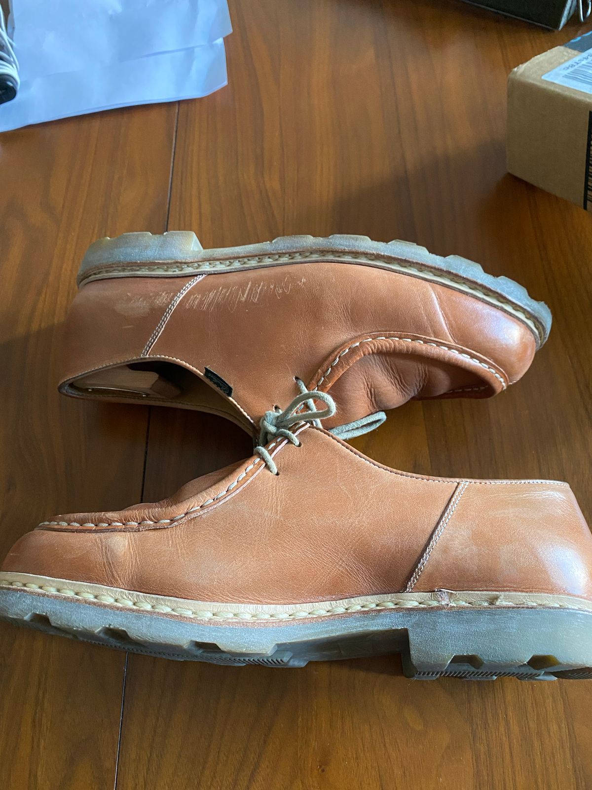 Photo by Bootbastard2 on December 4, 2022 of the Paraboot Unlisted Model in Unlisted Leather.