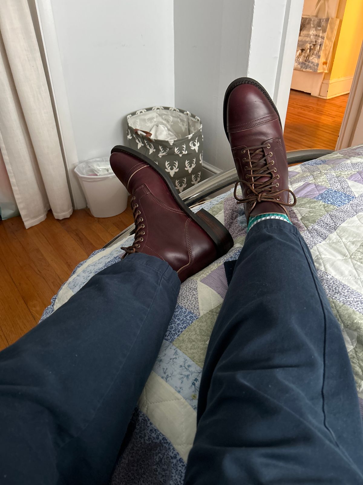Photo by izak.mckenzie on November 6, 2023 of the Thursday Vanguard in Horween Color 8 Chromexcel.
