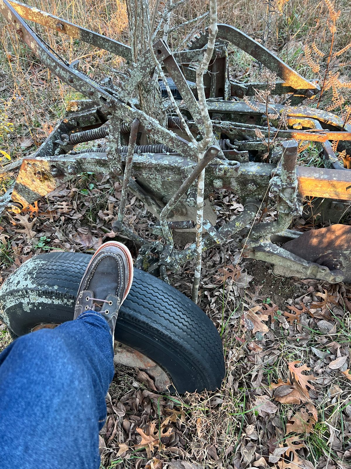 Photo by thepugilist on November 22, 2023 of the Grant Stone Field Boot in C.F. Stead Earth Waxy Commander Suede.