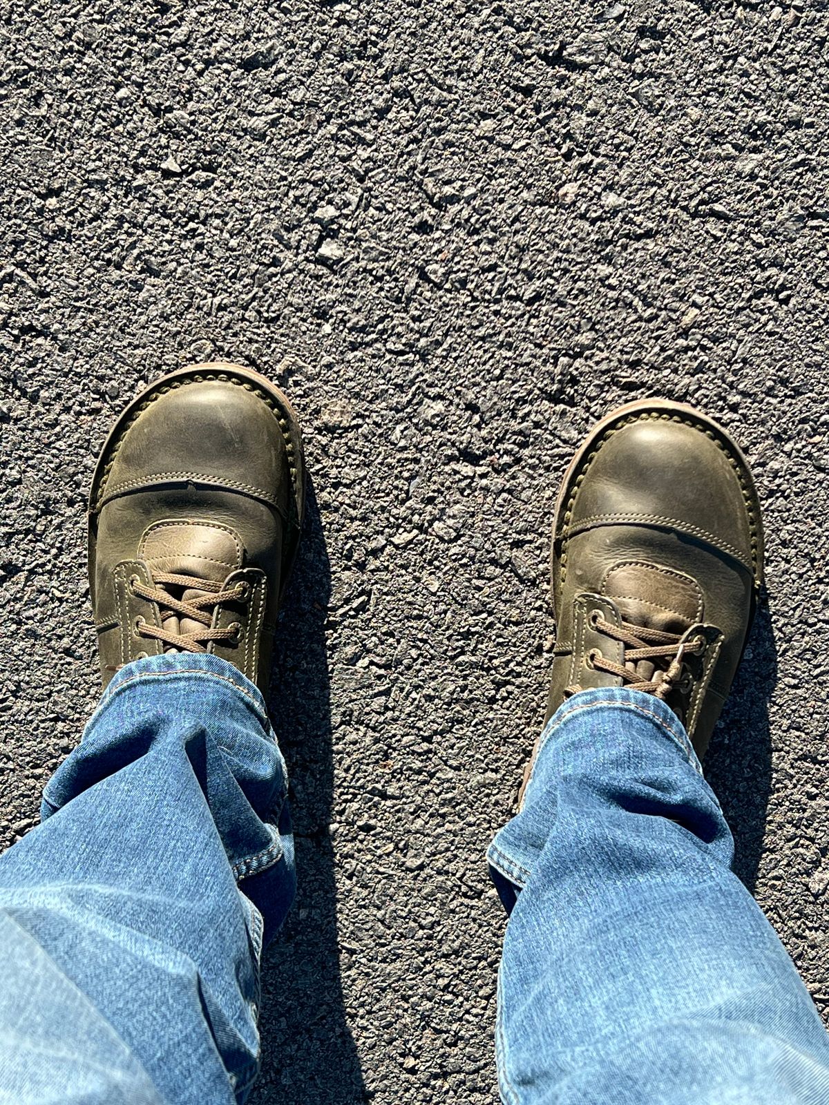 Photo by thepugilist on April 12, 2024 of the Jim Green African Ranger Barefoot Boot in Houston Green.