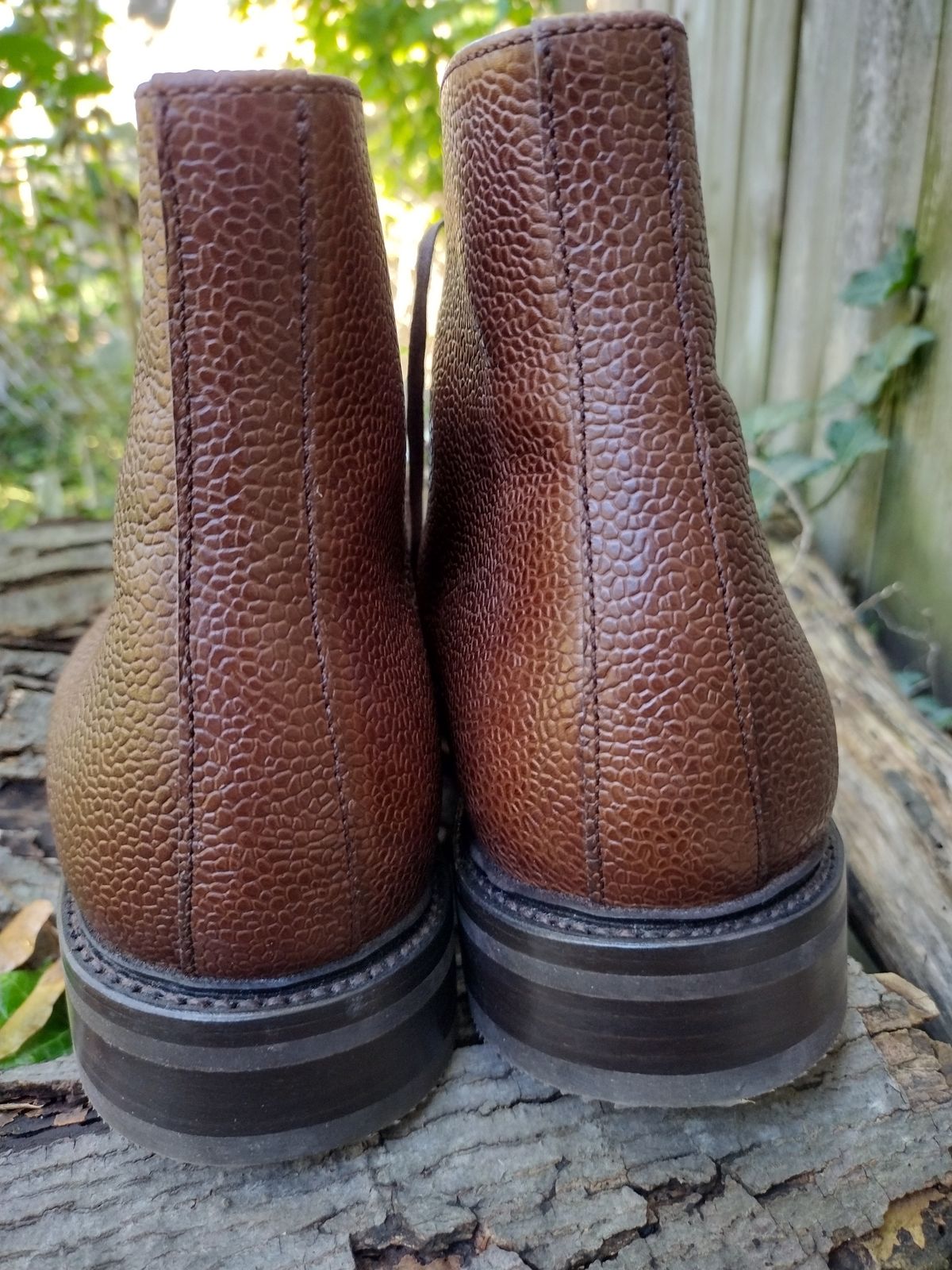 Photo by BenCh0074 on October 1, 2024 of the Caswell Boot Company Wilson in Du Puy Dark Brown Country Calf.