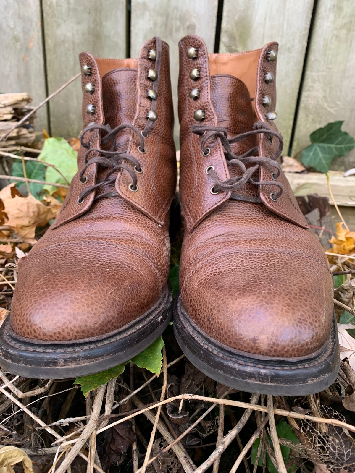 Photo by BenCh0074 on November 2, 2024 of the Caswell Boot Company Wilson in Du Puy Dark Brown Country Calf.