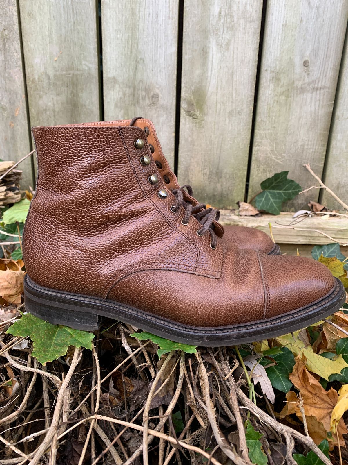 Photo by BenCh0074 on November 2, 2024 of the Caswell Boot Company Wilson in Du Puy Dark Brown Country Calf.