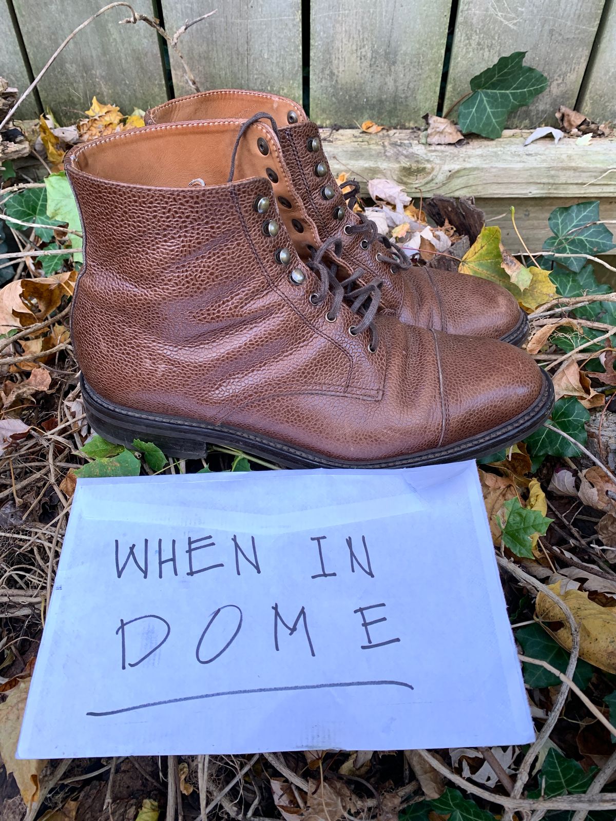 Photo by BenCh0074 on November 2, 2024 of the Caswell Boot Company Wilson in Du Puy Dark Brown Country Calf.