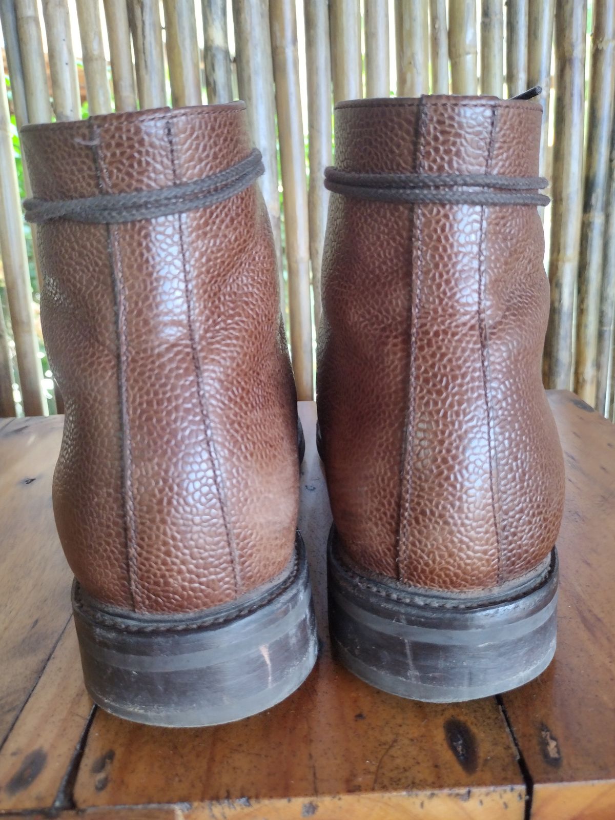 Photo by BenCh0074 on December 2, 2024 of the Caswell Boot Company Wilson in Du Puy Dark Brown Country Calf.