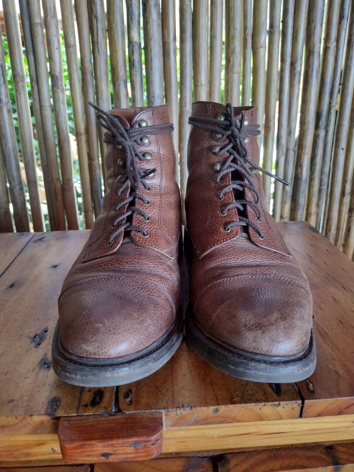 Photo by BenCh0074 on December 2, 2024 of the Caswell Boot Company Wilson in Du Puy Dark Brown Country Calf.