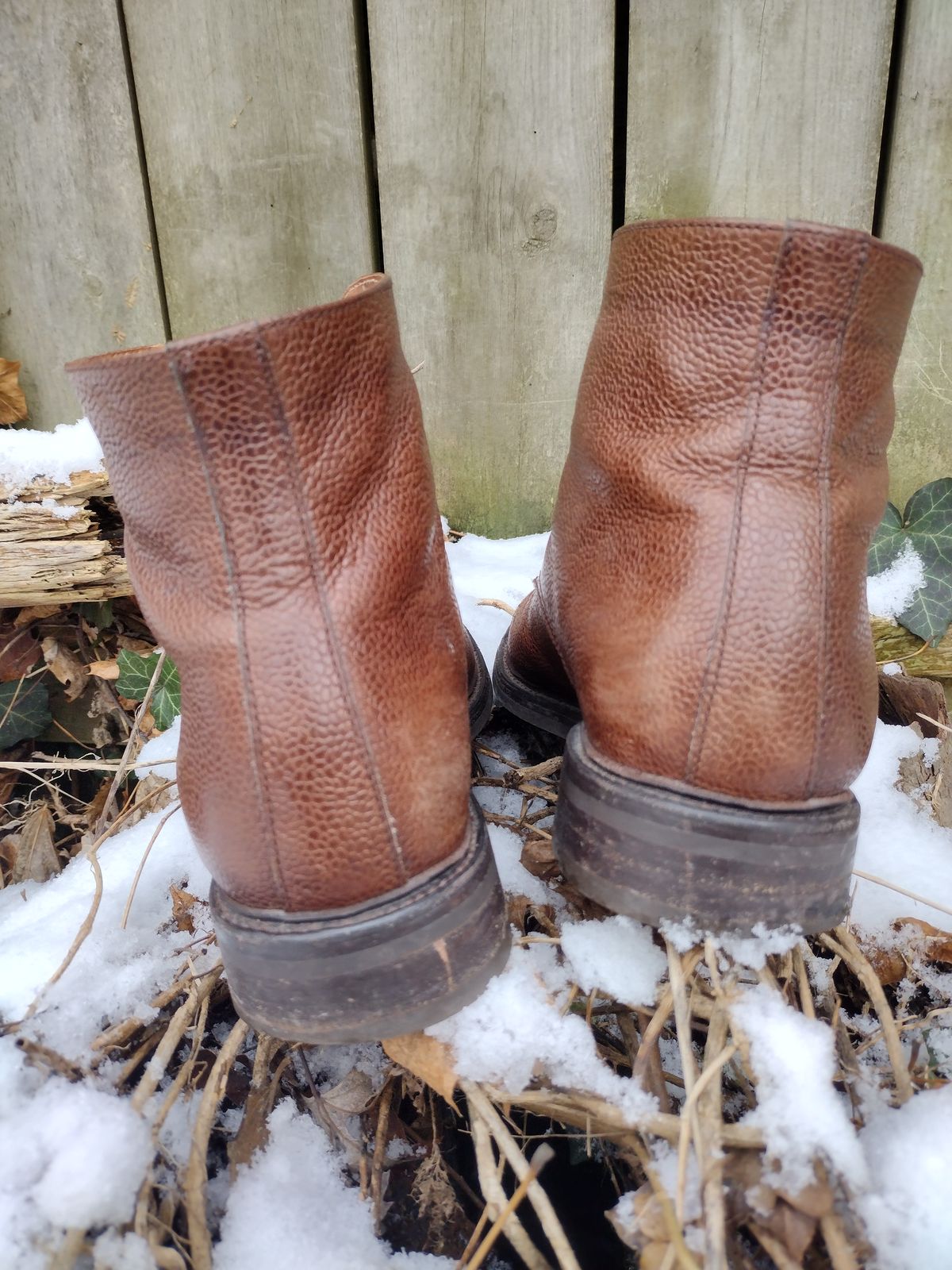 Photo by BenCh0074 on January 2, 2025 of the Caswell Boot Company Wilson in Du Puy Dark Brown Country Calf.
