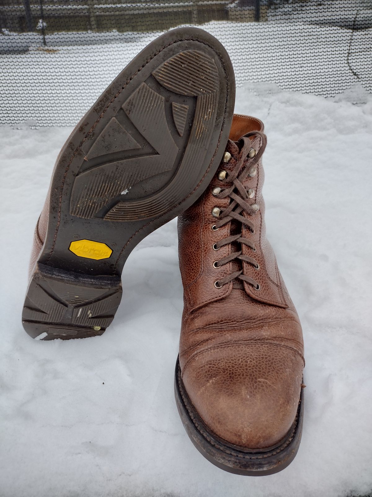 Photo by BenCh0074 on February 2, 2025 of the Caswell Boot Company Wilson in Du Puy Dark Brown Country Calf.