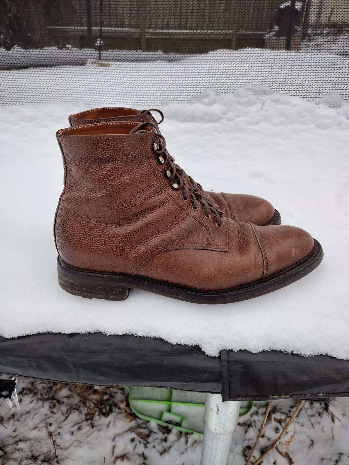 Photo by BenCh0074 on February 2, 2025 of the Caswell Boot Company Wilson in Du Puy Dark Brown Country Calf.